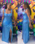 Peri Blue Tia Dress