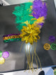 Mardi Flower Feather Headband