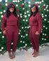 Burgundy Main Jogger Set