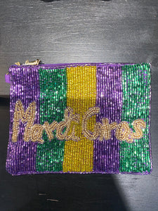 Mardi Gras coin purse