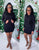 Hoodie Sweat Dress (Black)